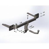 Фаркоп зйомний на CHERY TIGGO 2 2017-